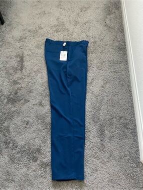 Men's Slim Dress Pants in Deep Blue